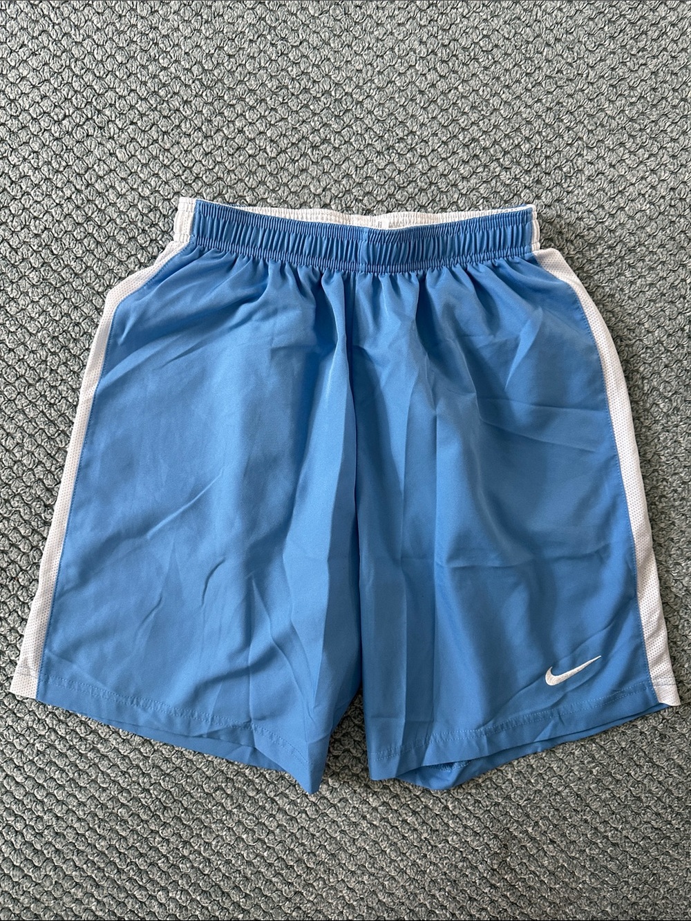 Nike Men’s Blue Athletic Shorts with White Trim